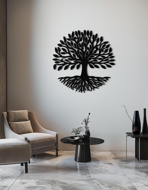 Load image into Gallery viewer, Tree of Life Metal Wall Art - Modern Steel Nature-Inspired Decor - KAF112
