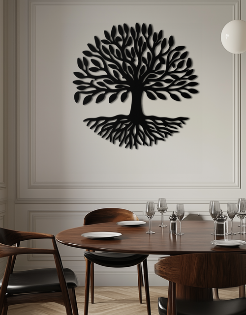 Load image into Gallery viewer, Tree of Life Metal Wall Art - Modern Steel Nature-Inspired Decor - KAF112
