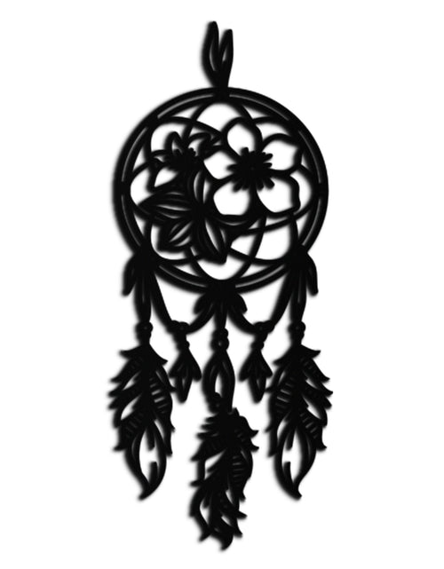 Resmi Galeri görüntüleyicisine yükleyin, Dreamcatcher Metal Duvar Sanatı - Boho Esintili Çelik Duvar Dekoru - KAF113
