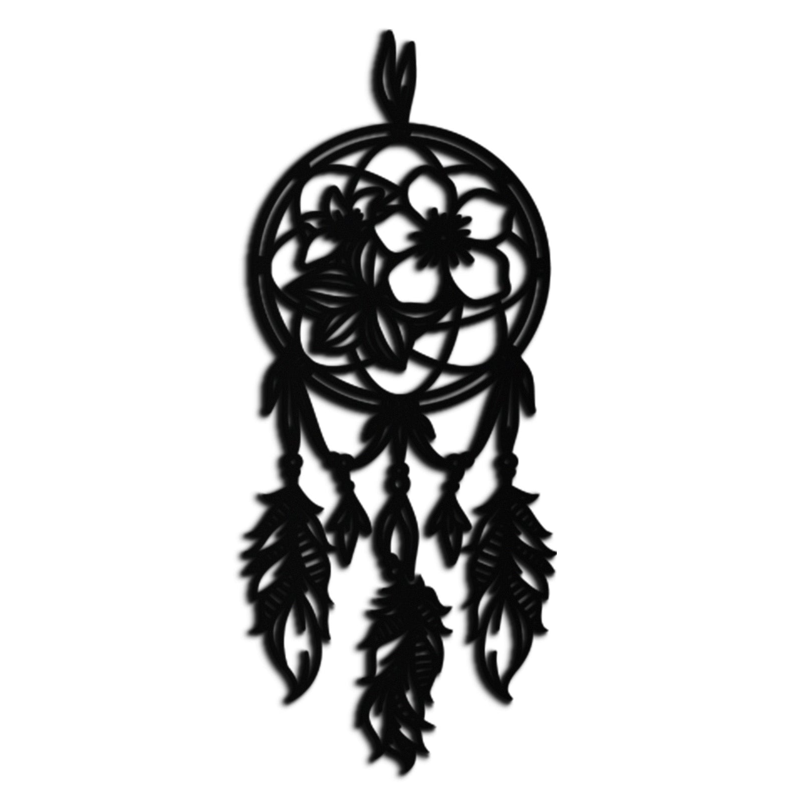 Dreamcatcher Metal Duvar Sanatı - Boho Esintili Çelik Duvar Dekoru - KAF113