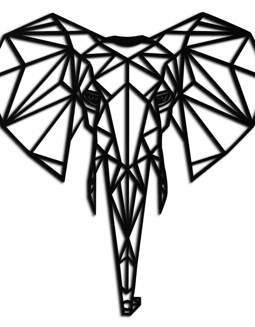 Load image into Gallery viewer, Geometric Elephant Metal Wall Art - Modern Abstract Steel Decor - KAF119
