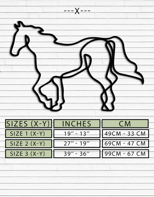 Load image into Gallery viewer, Abstract Horse Metal Wall Art - Minimalist Steel Horse Silhouette - KAF121
