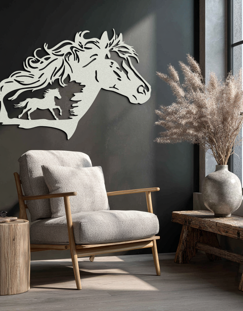Load image into Gallery viewer, Horse Silhouette Metal Wall Art – Modern &amp; Stylish - KAF137
