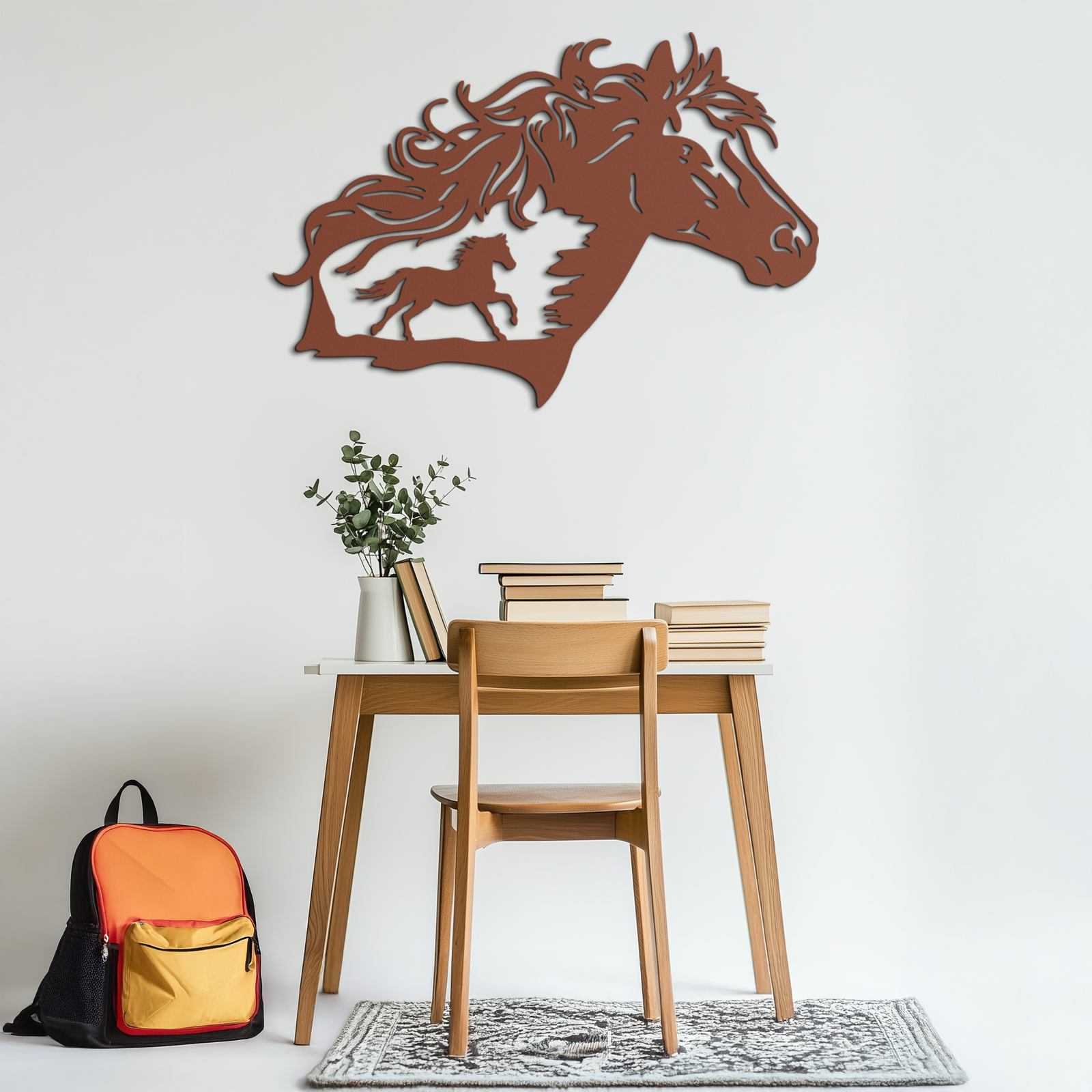 Horse Silhouette Metal Wall Art – Modern & Stylish - KAF137