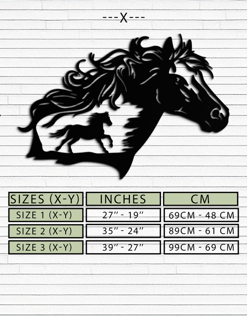 Load image into Gallery viewer, Horse Silhouette Metal Wall Art – Modern &amp; Stylish - KAF137
