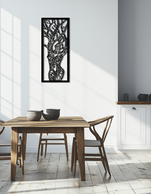 Load image into Gallery viewer, Tree of Life Metal Wall Art – Abstract Feminine Design - KAF138
