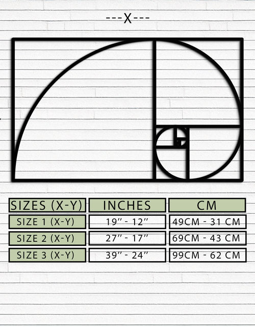 Load image into Gallery viewer, Golden Ratio Spiral Metal Wall Art - Elegant Geometric Design - KAF141
