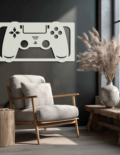 Load image into Gallery viewer, Gamer Controller Metal Wall Art - Modern Gaming Room Decor - KAF144
