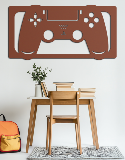 Load image into Gallery viewer, Gamer Controller Metal Wall Art - Modern Gaming Room Decor - KAF144
