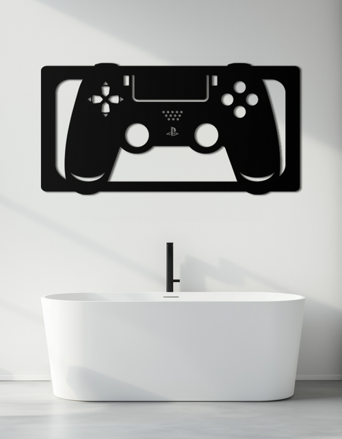 Load image into Gallery viewer, Gamer Controller Metal Wall Art - Modern Gaming Room Decor - KAF144
