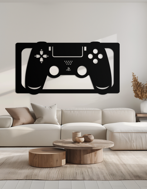 Load image into Gallery viewer, Gamer Controller Metal Wall Art - Modern Gaming Room Decor - KAF144
