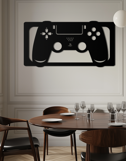 Load image into Gallery viewer, Gamer Controller Metal Wall Art - Modern Gaming Room Decor - KAF144

