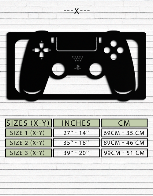 Load image into Gallery viewer, Gamer Controller Metal Wall Art - Modern Gaming Room Decor - KAF144
