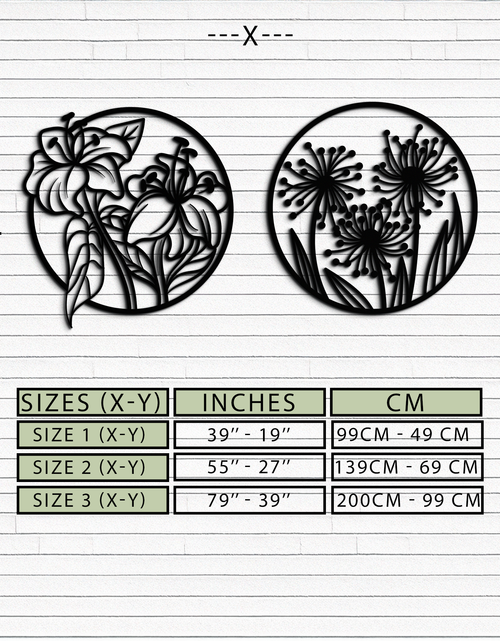 Load image into Gallery viewer, Floral Harmony Metal Wall Art – Elegant Botanical Steel Decor - KAF152
