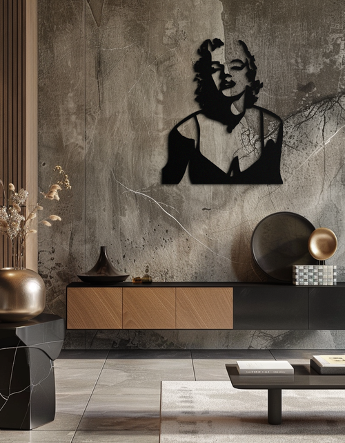 Resmi Galeri görüntüleyicisine yükleyin, Göz Alıcı Marilyn Monroe Metal Duvar Sanatı – İkonik Pop Art Çelik Dekor - KAF153
