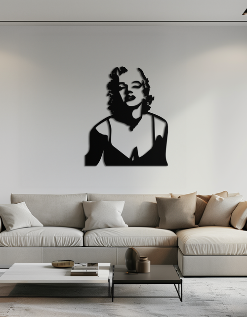 Resmi Galeri görüntüleyicisine yükleyin, Göz Alıcı Marilyn Monroe Metal Duvar Sanatı – İkonik Pop Art Çelik Dekor - KAF153
