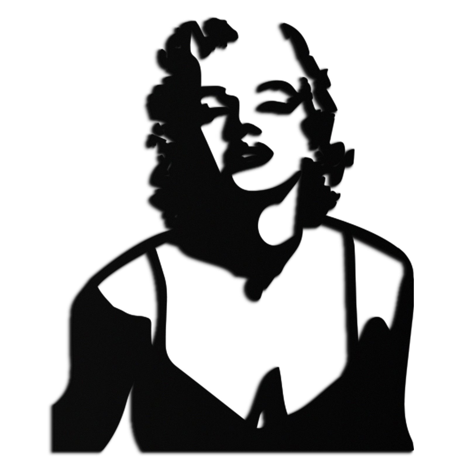 Göz Alıcı Marilyn Monroe Metal Duvar Sanatı – İkonik Pop Art Çelik Dekor - KAF153