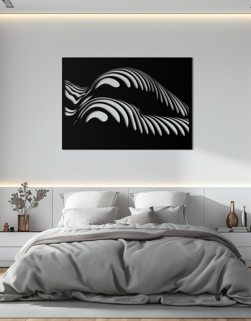 Load image into Gallery viewer, Abstract Female Form Metal Wall Art – Modern Geometric Steel Decor - KAF154
