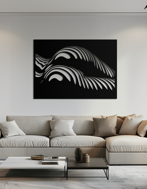 Load image into Gallery viewer, Abstract Female Form Metal Wall Art – Modern Geometric Steel Decor - KAF154
