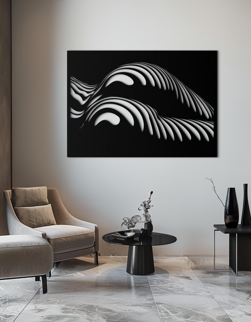 Load image into Gallery viewer, Abstract Female Form Metal Wall Art – Modern Geometric Steel Decor - KAF154
