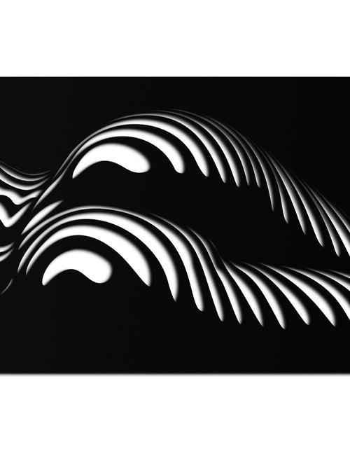 Load image into Gallery viewer, Abstract Female Form Metal Wall Art – Modern Geometric Steel Decor - KAF154
