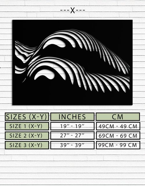 Load image into Gallery viewer, Abstract Female Form Metal Wall Art – Modern Geometric Steel Decor - KAF154
