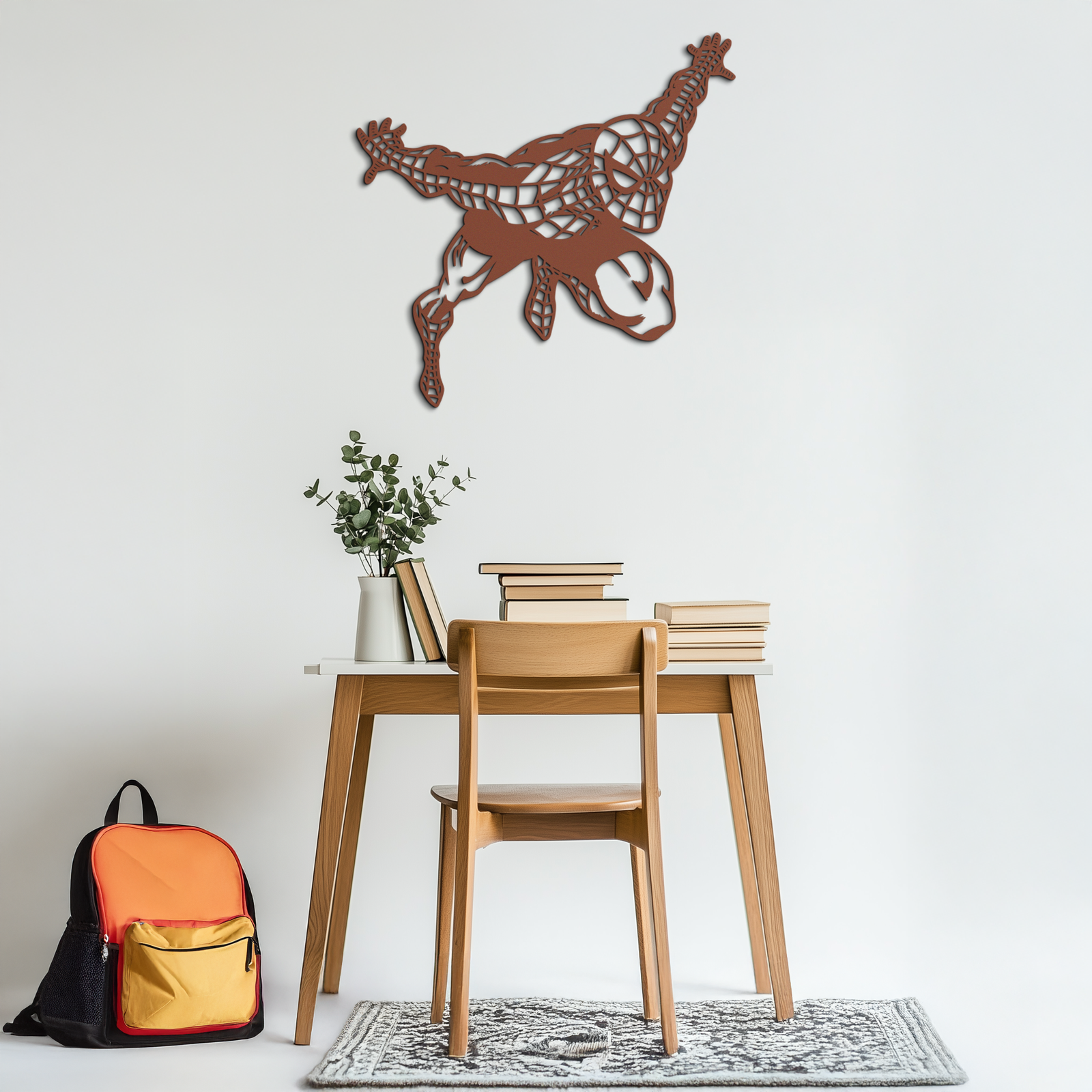 Spider-Man Metal Wall Art - Geometric Superhero Wall Decor - KAF155