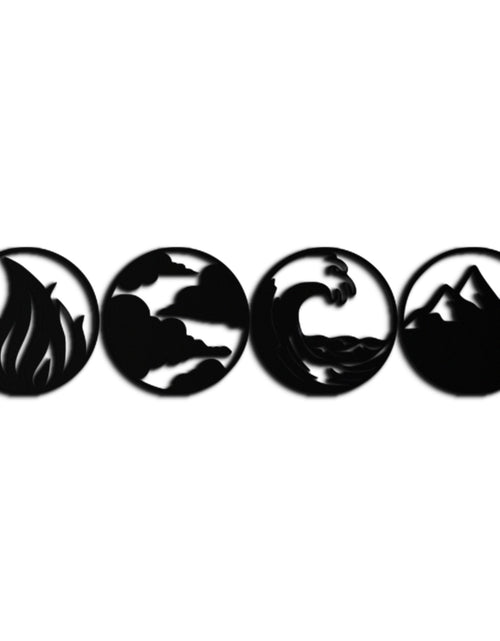 Load image into Gallery viewer, Four Elements Metal Wall Art - Fire, Air, Water, Earth Symbol Set - KAF156
