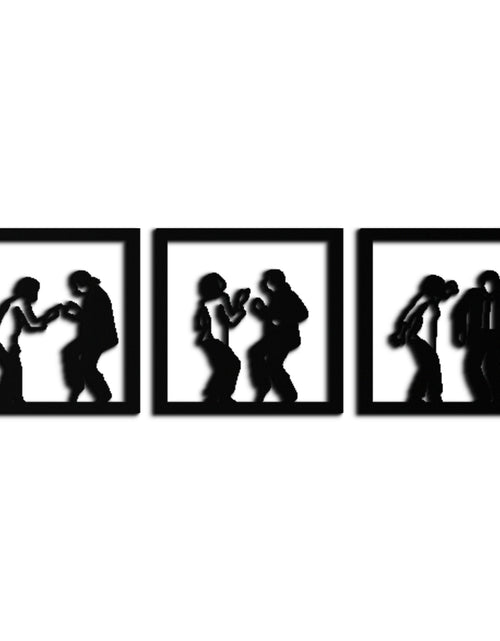 Load image into Gallery viewer, Dancing Silhouettes Metal Wall Art - Modern Minimalist Couple Wall Decor - KAF157
