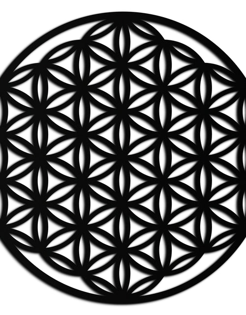 Resmi Galeri görüntüleyicisine yükleyin, Sacred Geometry Metal Duvar Sanatı - Yaşam Çiçeği Tasarımı - KAF158
