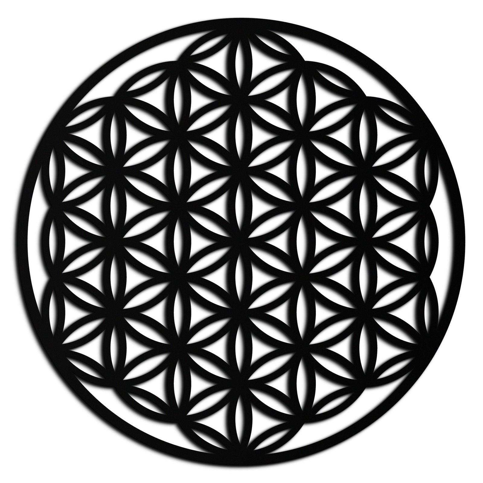 Sacred Geometry Metal Duvar Sanatı - Yaşam Çiçeği Tasarımı - KAF158