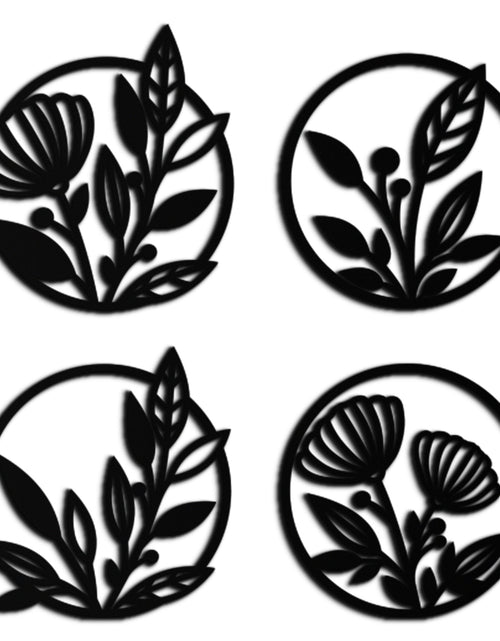 Load image into Gallery viewer, Floral Botanical Metal Wall Art - Nature-Inspired Circle Wall Decor - KAF160
