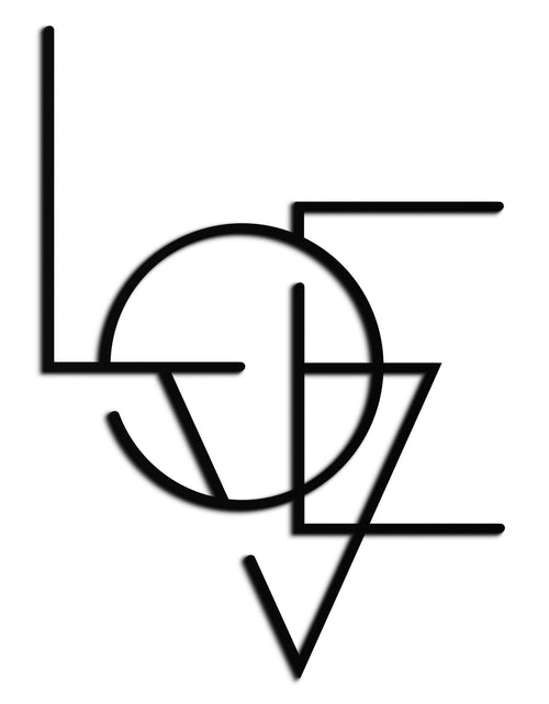 Resmi Galeri görüntüleyicisine yükleyin, Geometrik LOVE Metal Duvar Sanatı - Modern Minimalist Duvar Dekoru- KAF162
