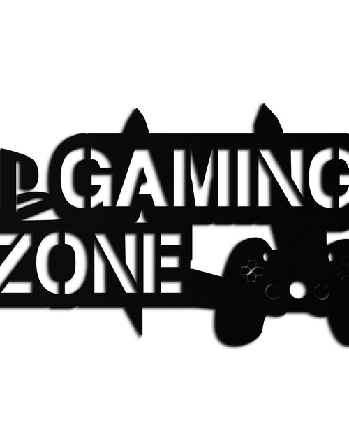Load image into Gallery viewer, Gaming Zone Metal Wall Art - Gamer Room Decor- KAF169
