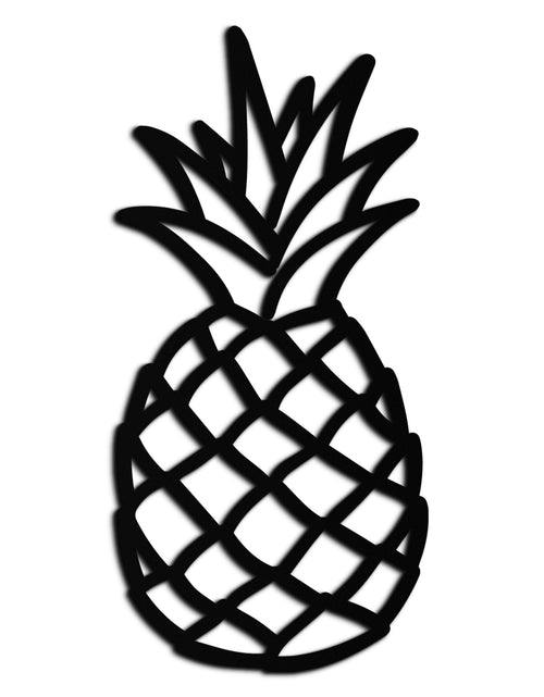 Load image into Gallery viewer, Pineapple Metal Wall Art - Tropical Geometric Home Decor- KAF171
