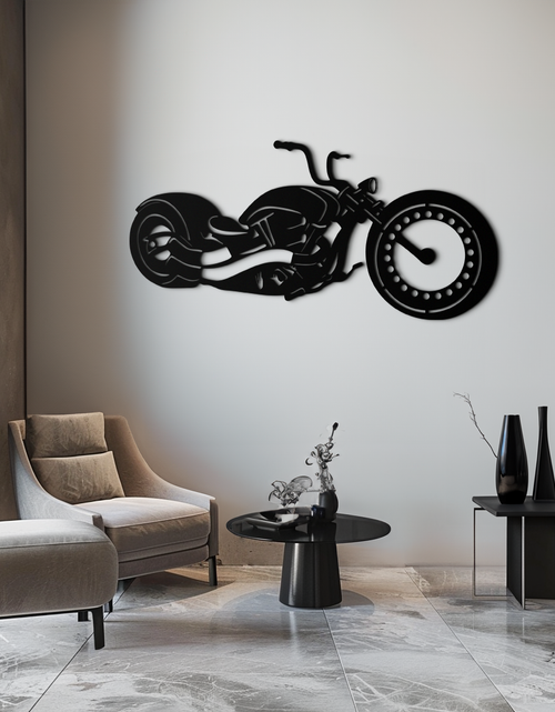 Resmi Galeri görüntüleyicisine yükleyin, Motosiklet Metal Duvar Sanatı - Garaj ve Erkek Mağarası için Motorcu Dekoru - KAF172
