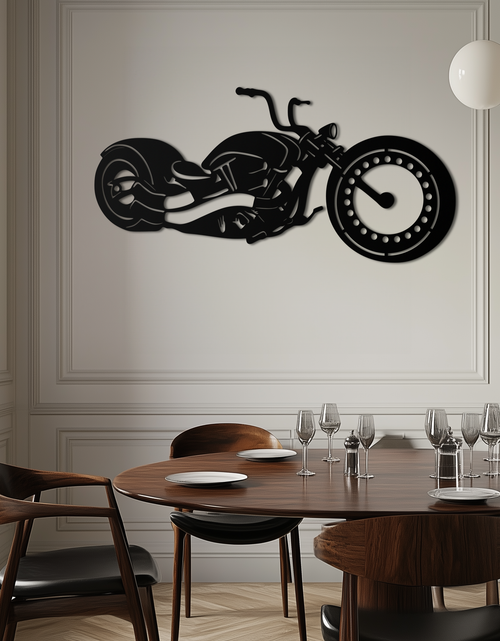 Resmi Galeri görüntüleyicisine yükleyin, Motosiklet Metal Duvar Sanatı - Garaj ve Erkek Mağarası için Motorcu Dekoru - KAF172

