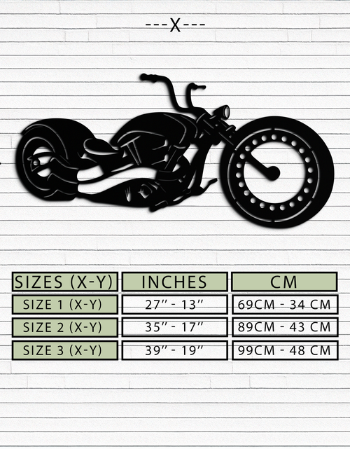 Resmi Galeri görüntüleyicisine yükleyin, Motosiklet Metal Duvar Sanatı - Garaj ve Erkek Mağarası için Motorcu Dekoru - KAF172
