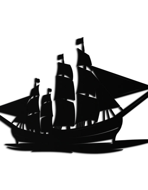 Load image into Gallery viewer, Pirate Ship Metal Wall Art - Nautical Decor for Home &amp; Office- KAF175
