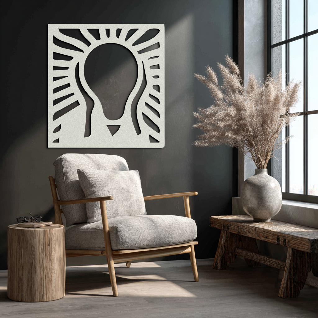 The Scream Metal Wall Art - Minimalist Expressionist Decor- KAF179