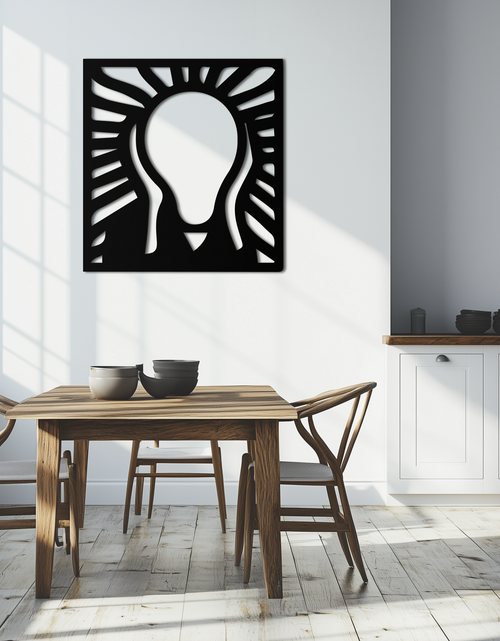 Resmi Galeri görüntüleyicisine yükleyin, Çığlık Metal Duvar Sanatı - Minimalist Ekspresyonist Dekor- KAF179
