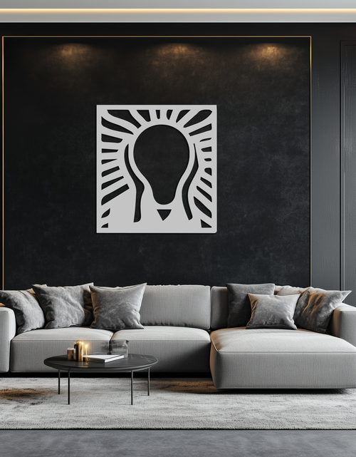 Resmi Galeri görüntüleyicisine yükleyin, Çığlık Metal Duvar Sanatı - Minimalist Ekspresyonist Dekor- KAF179
