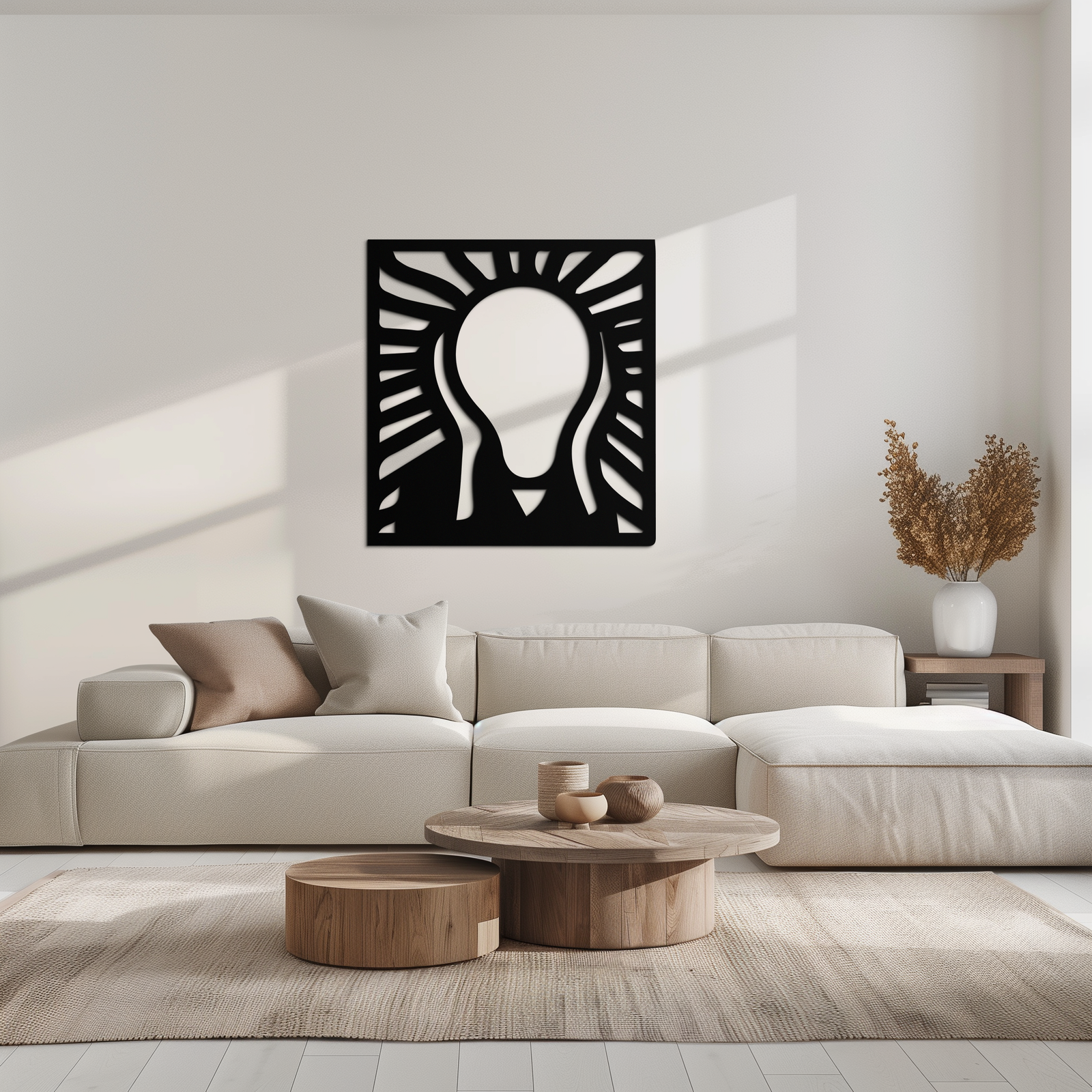 Çığlık Metal Duvar Sanatı - Minimalist Ekspresyonist Dekor- KAF179