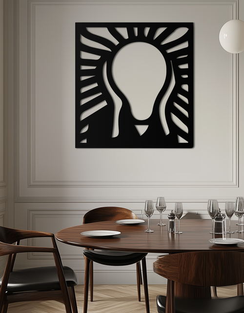 Resmi Galeri görüntüleyicisine yükleyin, Çığlık Metal Duvar Sanatı - Minimalist Ekspresyonist Dekor- KAF179
