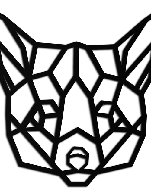 Load image into Gallery viewer, Geometric Fox Metal Wall Art - Modern Minimalist Decor- KAF182
