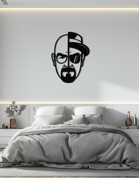 Walter White Metal Duvar Sanatı - İkonik TV Şovu Dekoru- KAF183