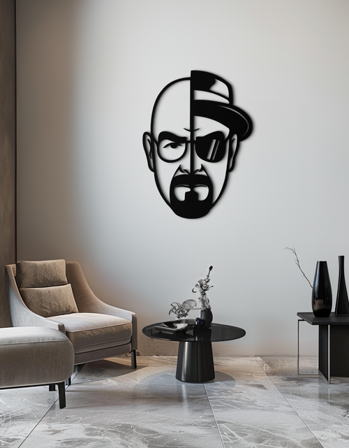 Load image into Gallery viewer, Walter White Metal Wall Art - Iconic TV Show Decor- KAF183
