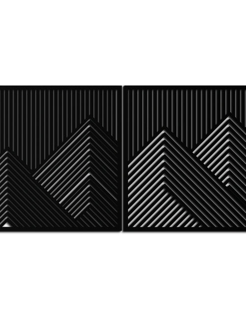 Load image into Gallery viewer, Geometric Mountain Landscape Metal Wall Art - Modern Minimalist Decor- KAF188
