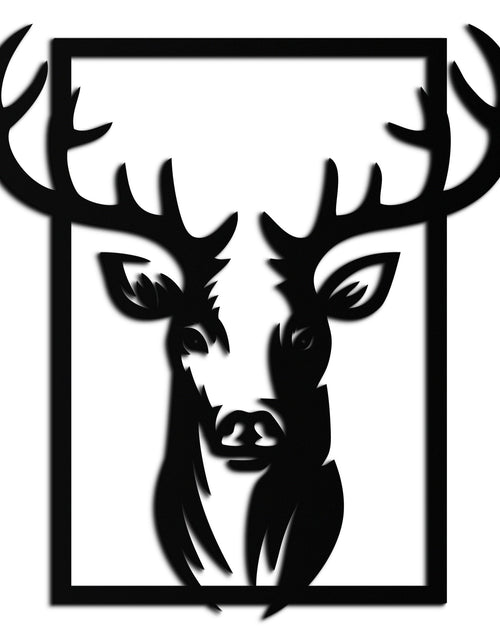 Resmi Galeri görüntüleyicisine yükleyin, Majestic Deer Metal Duvar Sanatı - Doğadan Esinlenen Minimalist Dekor- KAF190
