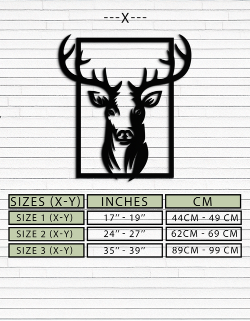 Resmi Galeri görüntüleyicisine yükleyin, Majestic Deer Metal Duvar Sanatı - Doğadan Esinlenen Minimalist Dekor- KAF190
